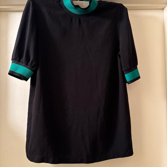 Maje Limajor Striped Ribbed Trim Top sz 1 usa s - Picture 3 of 9